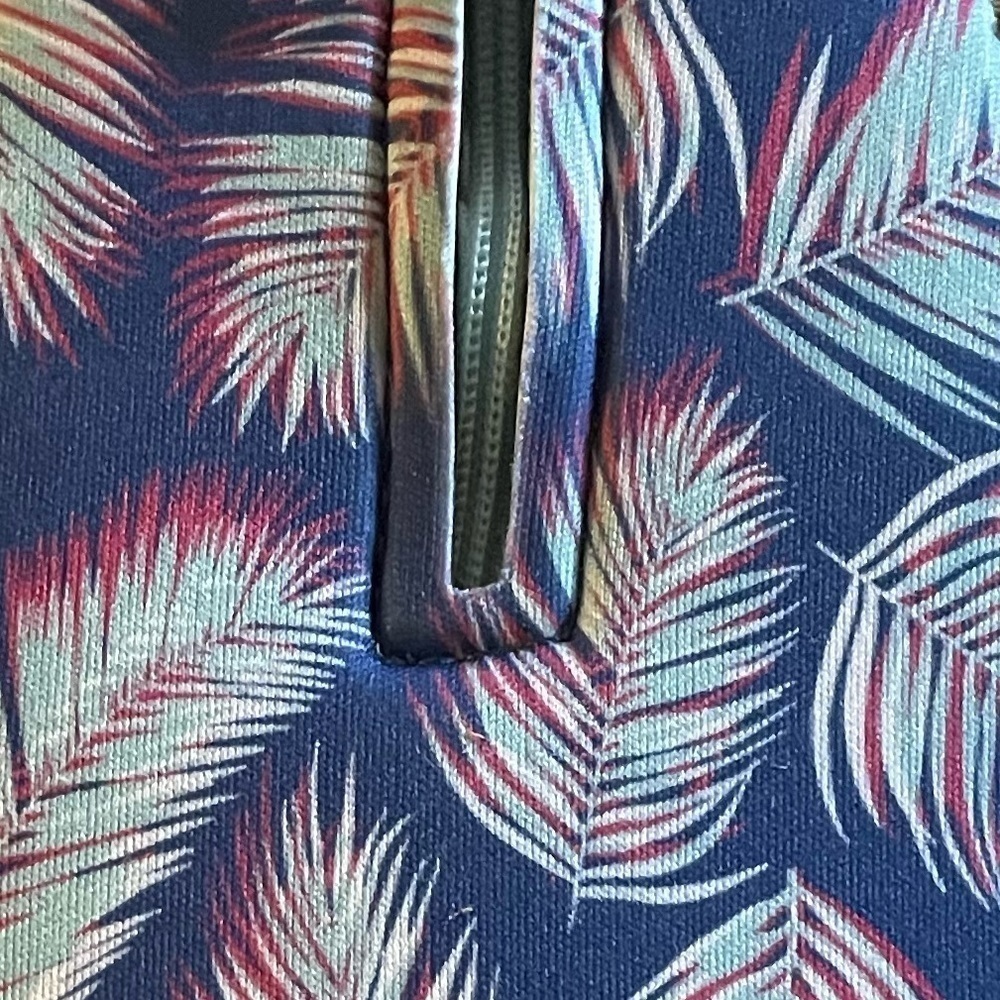 Tropical pink blue purple zipper drink cozy cooler bottle warmer - Picture 6 of 8